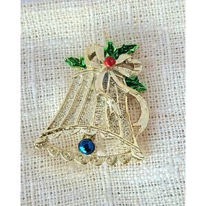 Gerry's Signed Christmas Holiday Brooch Vintage